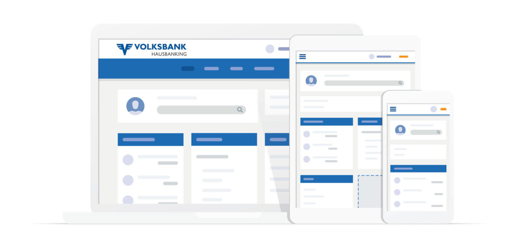 Das Volksbank hausbanking fasst alle Bankgeschäfte zusammen, die Kundinnen und Kunden eigenständig online, via Smartphone-App oder an den SB-Geräten abwickeln können.